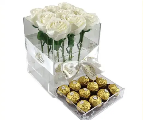 Transparent Acrylic Gift Boxes for Elegant Presentation
