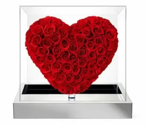 New Project (50) Acrylic gift box, heart shape, acrylic trasparent gift box