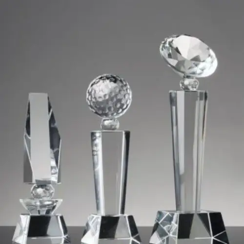 Acrylic Trophy Awards Makers UAE & dubai, 3 glass trophy