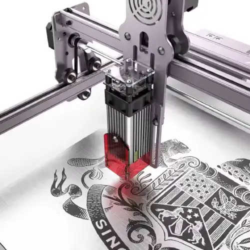 Acrylic laser cutting for log and design