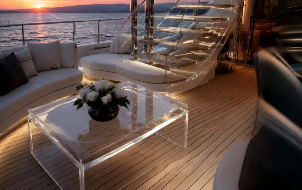 Acrylic in Luxury Yachts